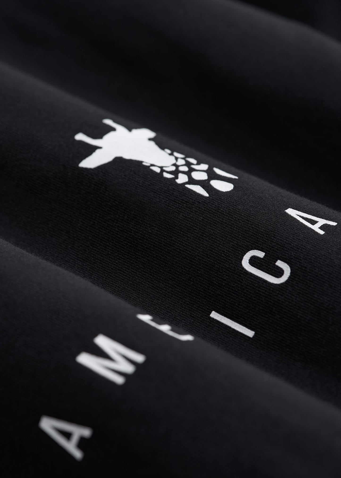 Regular Corporate Logo Tee for Men in Black