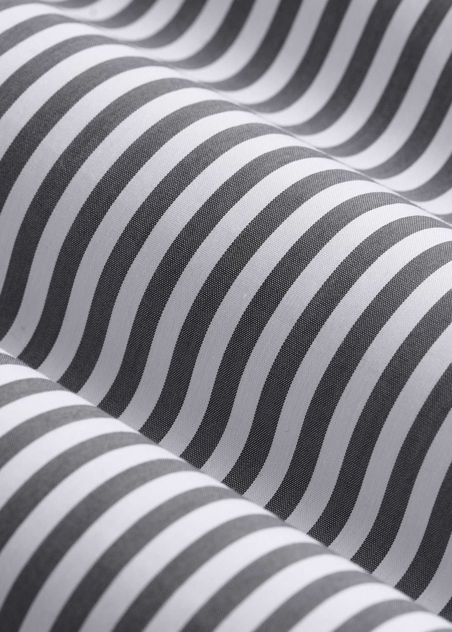 Slim Fit Button Up Shirt for Tall Women in Grey and White Stripe