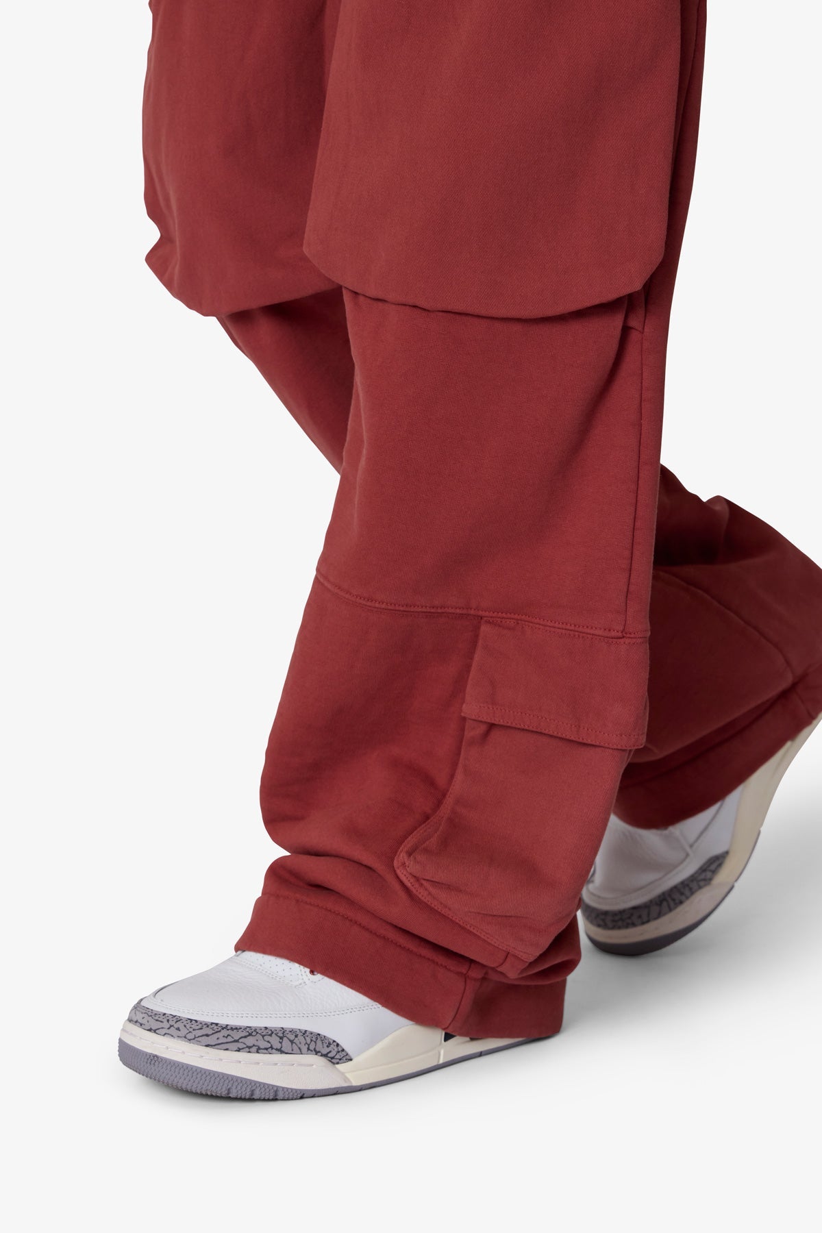Front Cargo Sweatpants - Rust