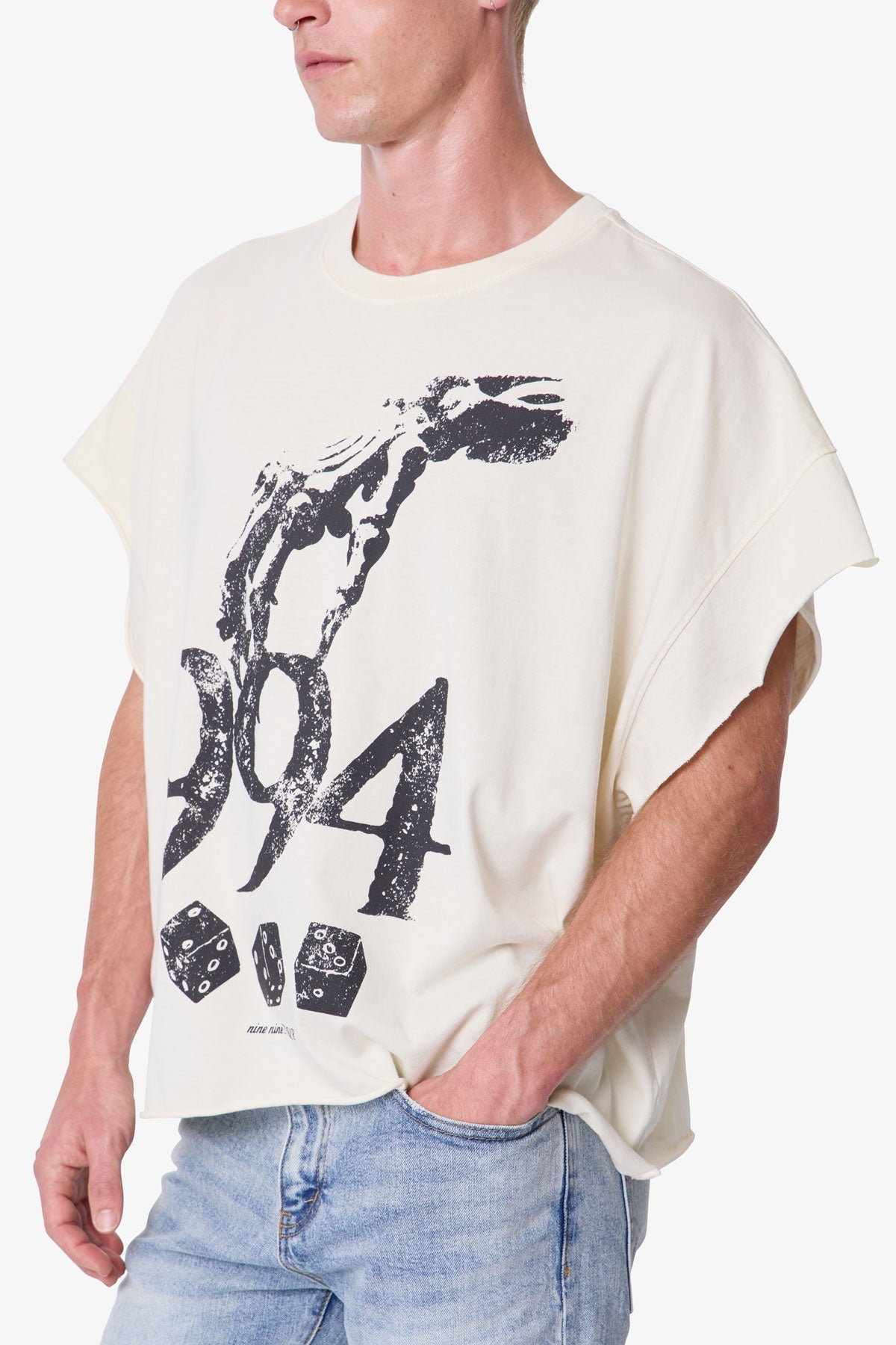 Gamble Cutoff Tee - Off White
