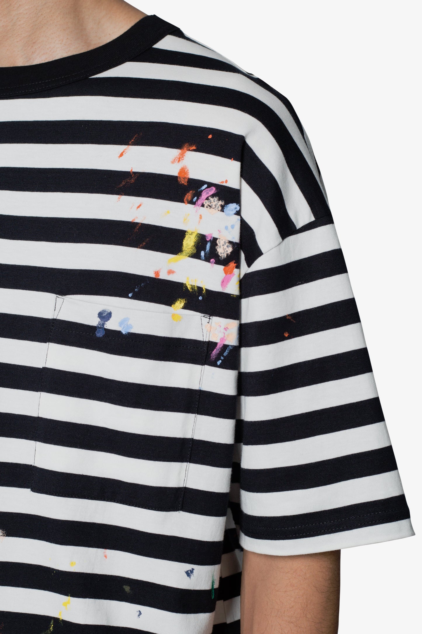 Paint Splatter Tee - Black/White