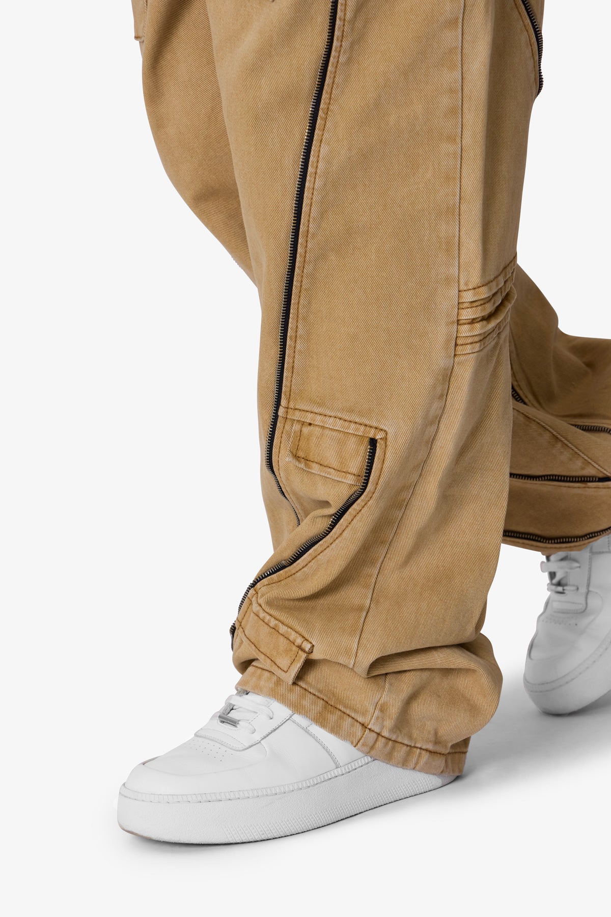 Ultra Baggy Grid Lock Denim - Brown
