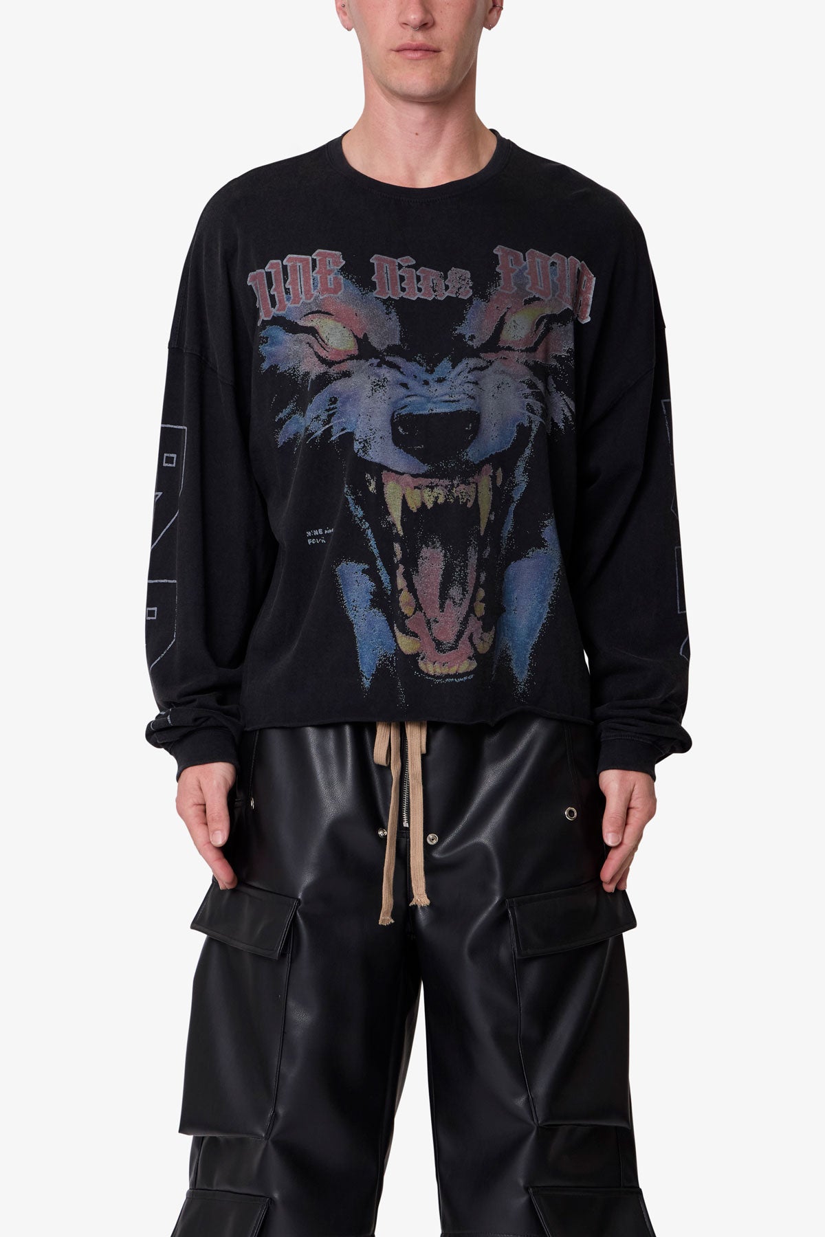 994 Wolf L/S Tee - Black