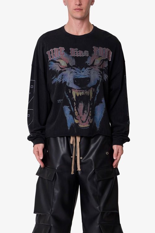994 Wolf L/S Tee - Black