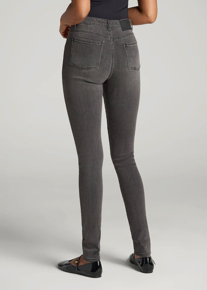 Georgia High-Rise Skinny Jeans for Tall Women in True Grit Grey