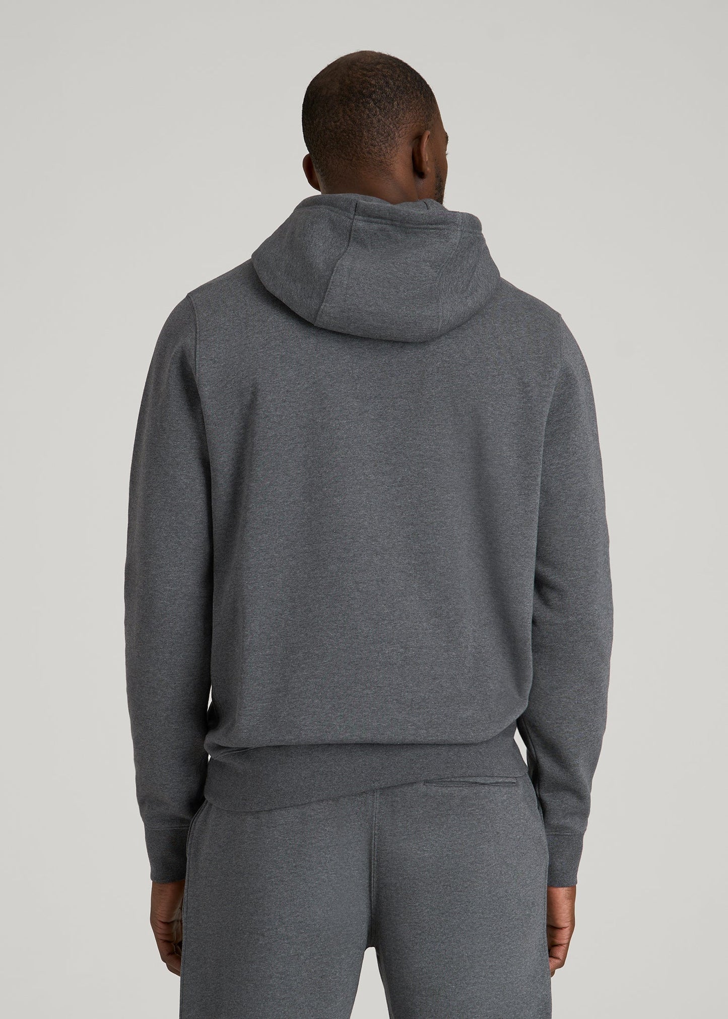 Core Motion Fleece Popover Hoodie for Tall Men in Charcoal Mix