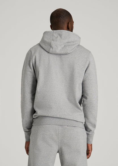 Core Motion Fleece Popover Hoodie for Tall Men in Heathered Grey