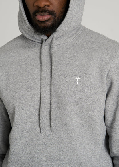 Core Motion Fleece Popover Hoodie for Tall Men in Heathered Grey