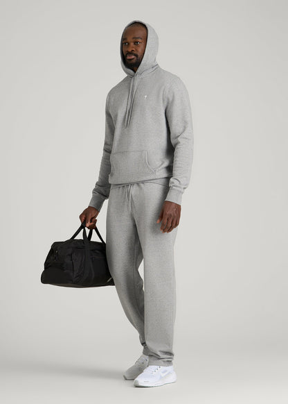 Core Motion Fleece Popover Hoodie for Tall Men in Heathered Grey
