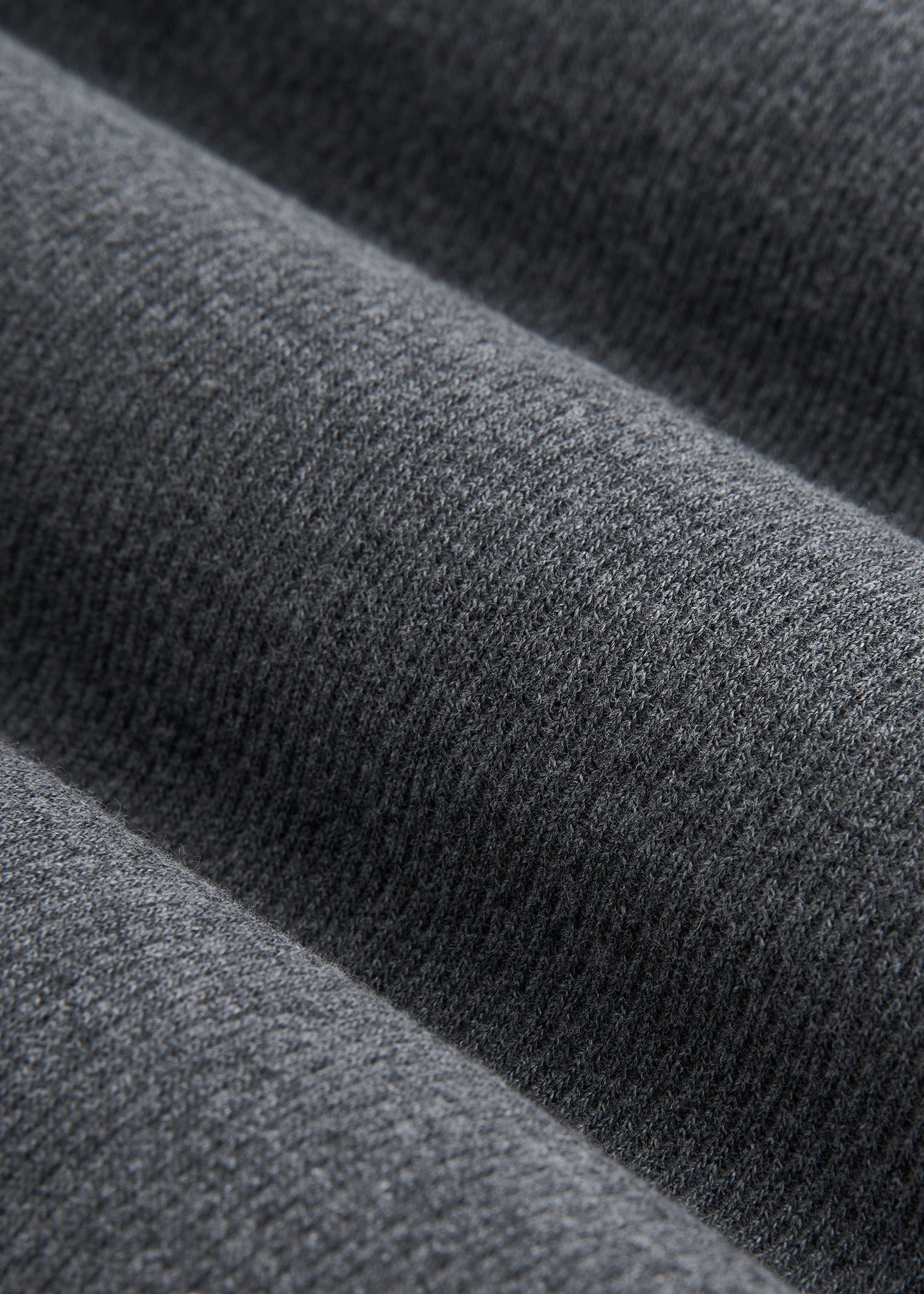 Double Honeycomb Thermal Long-Sleeve Henley Shirt for Tall Men in Charcoal Mix