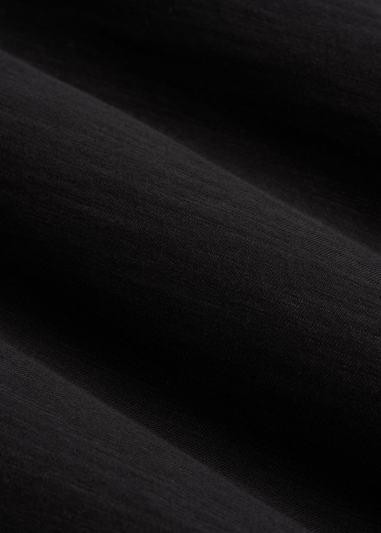 Slub Knit Polo with Pocket for Tall Men in Black