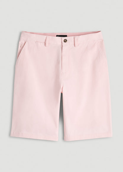 Stretch Commuter Chino Short for Tall Men in Barely Pink