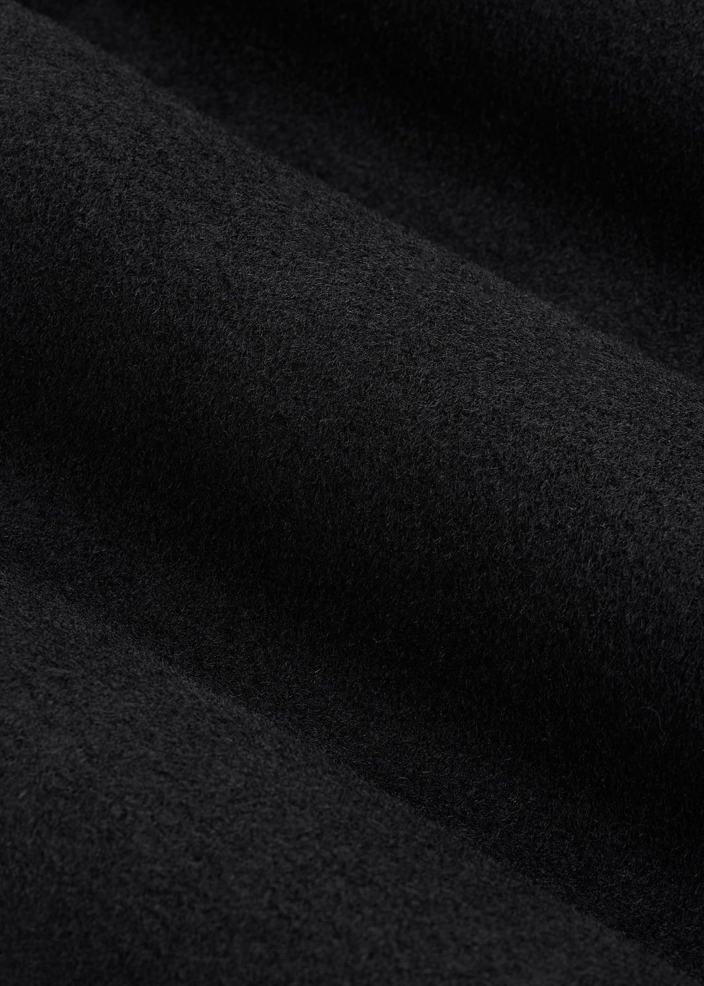 Wool Coat for Tall Men in Black