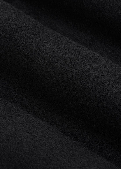 Wool Coat for Tall Men in Black