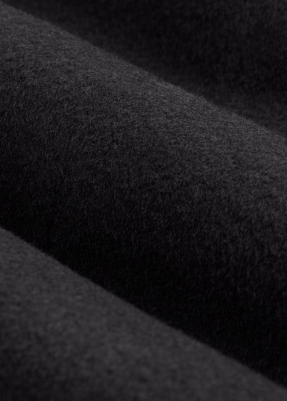 Wool Coat for Tall Men in Charcoal Mix