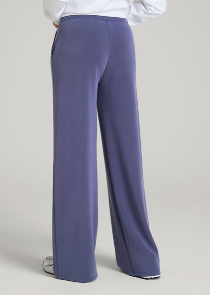 Soft Motion Wide Leg Ultra High Rise Pant for Tall Women in Future Dusk