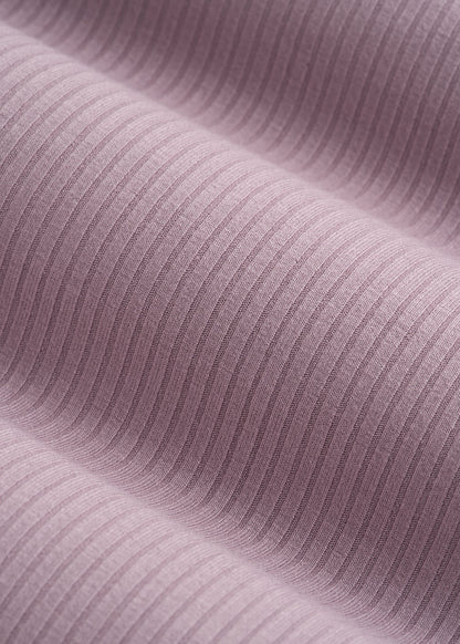 Ribbed Flare Pants for Tall Women in Smoked Mauve