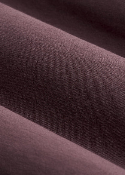Scoop V-Neck Tee for Tall Women in Merlot