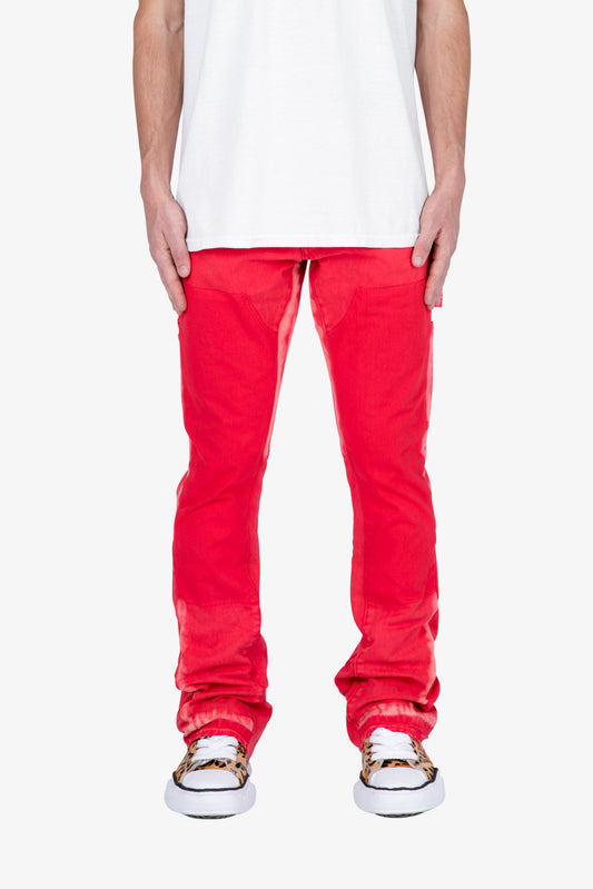 B404 Flare Denim - Red