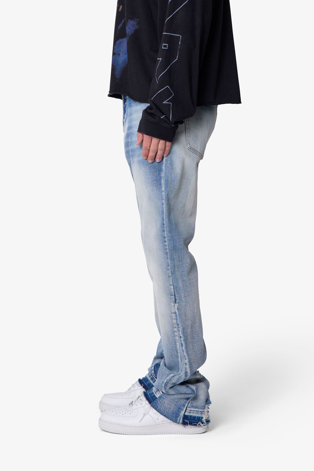 B484 Flare Denim - Blue