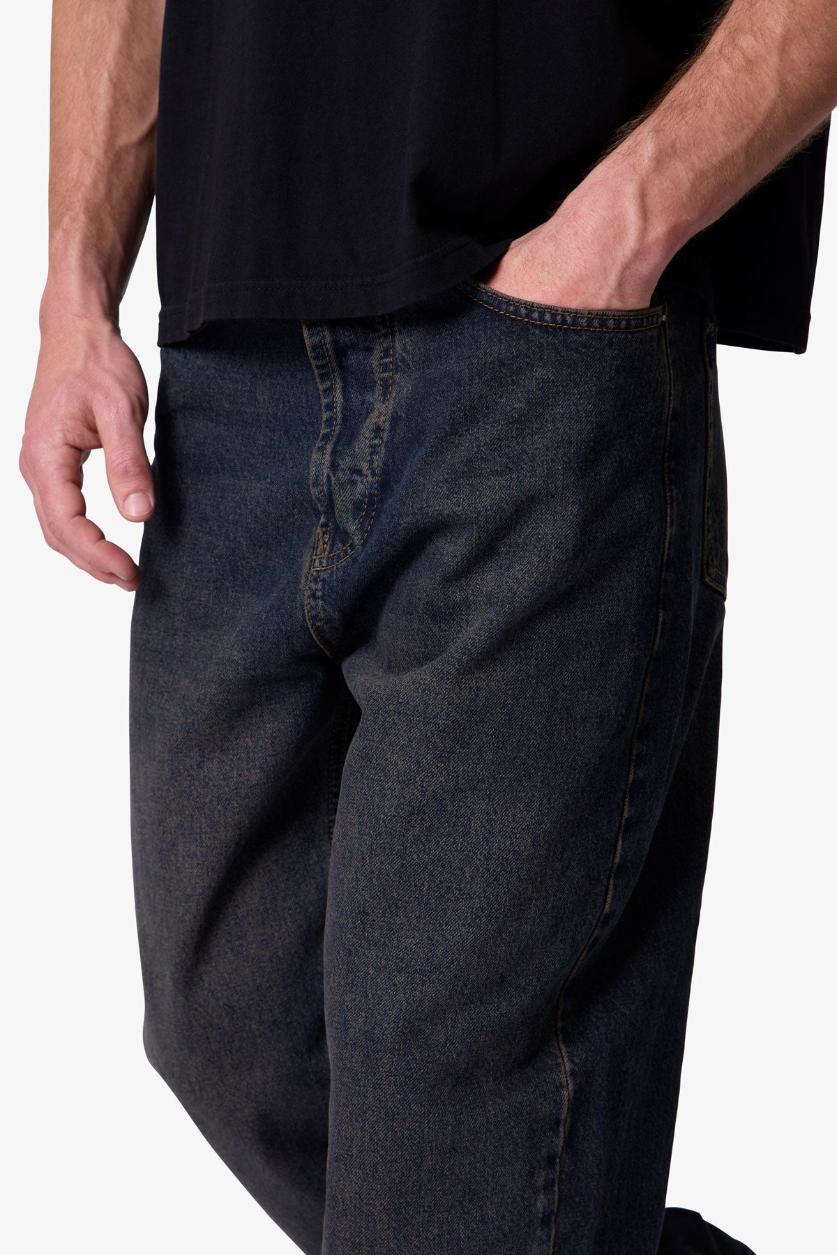Baggy Denim - Washed Brown