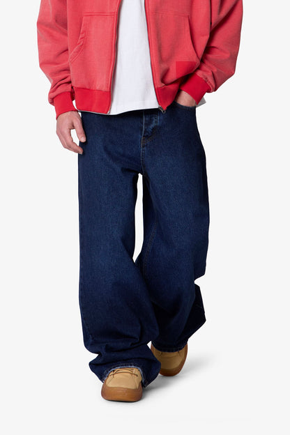 Baggy Rave Denim - Washed Dark Blue