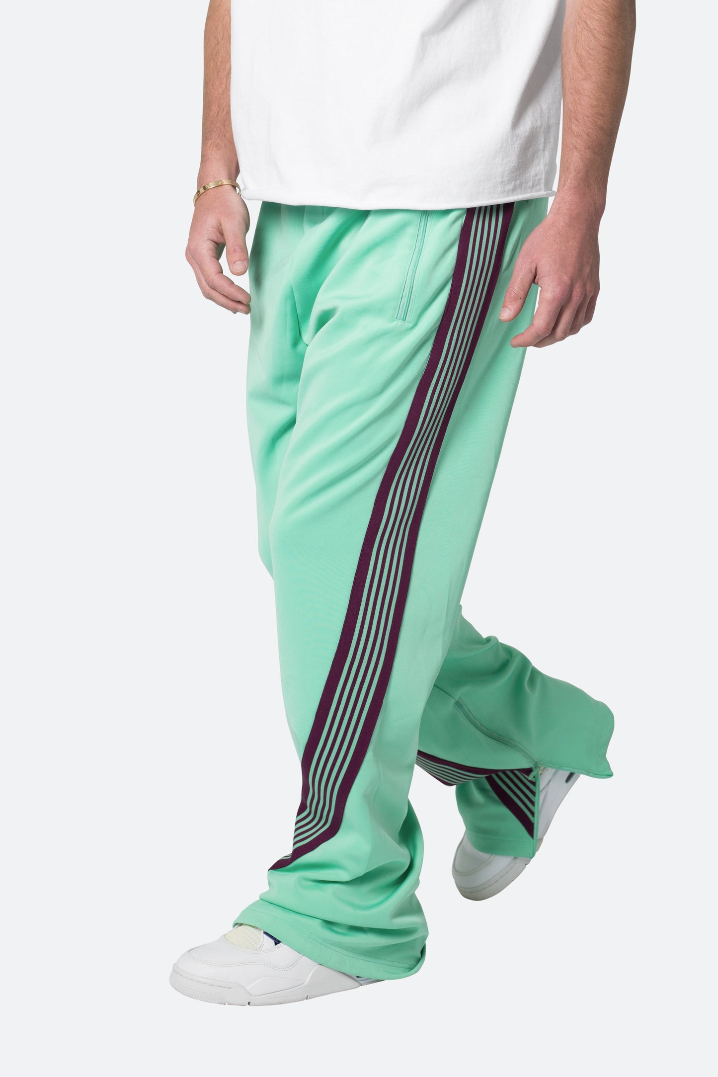 Bent Tape Track Pants - Green