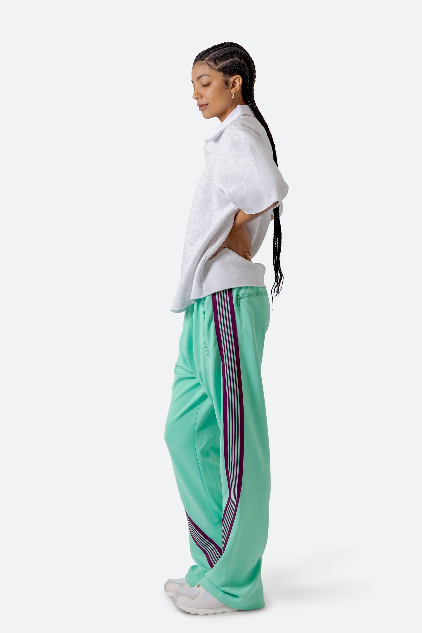 Bent Tape Track Pants - Green