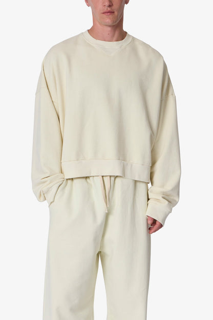 Cropped Crewneck - Off White