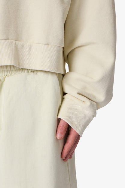 Cropped Crewneck - Off White