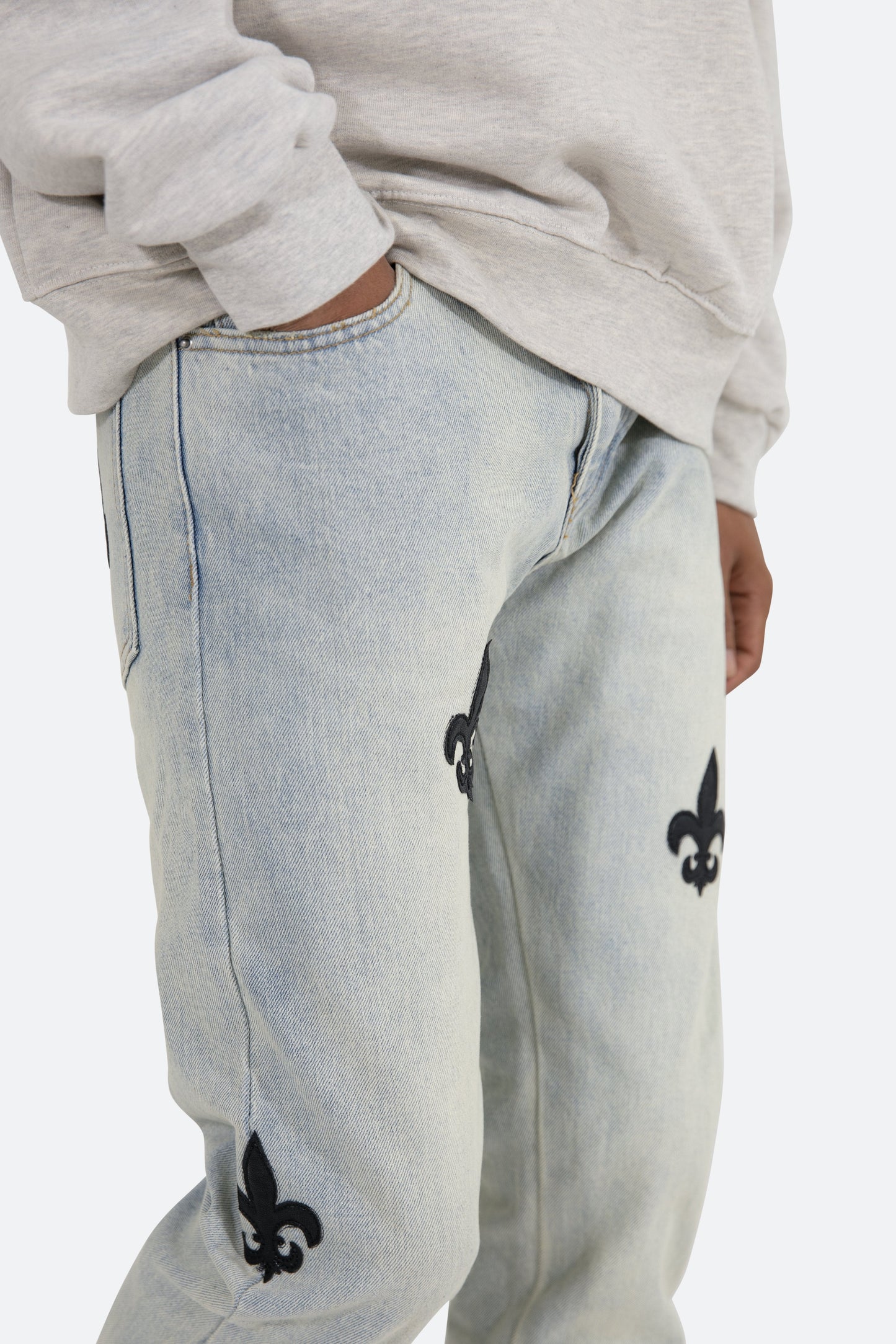 D112 Fleur Straight Denim - Blue