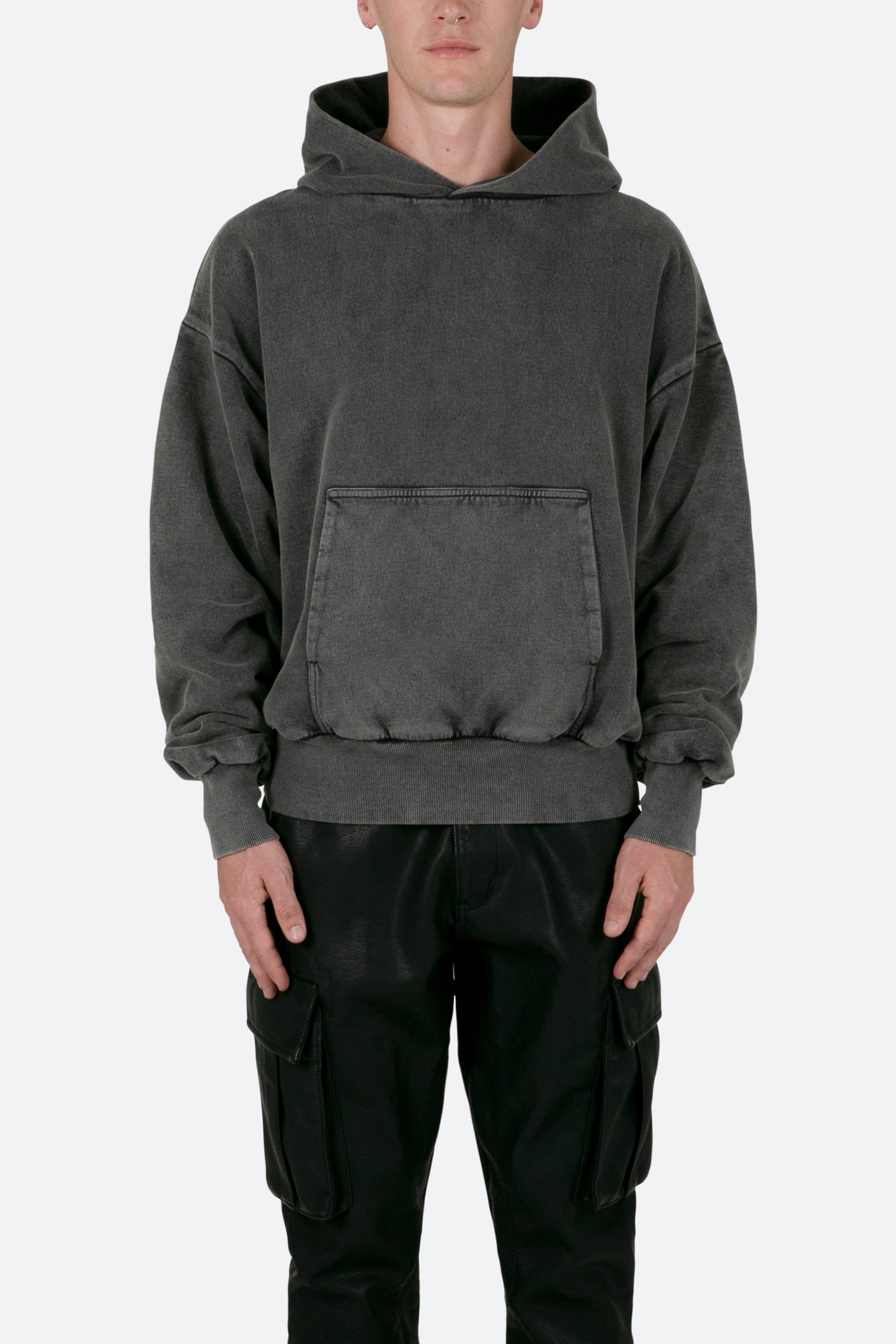 Double Layer Hoodie - Vintage Black