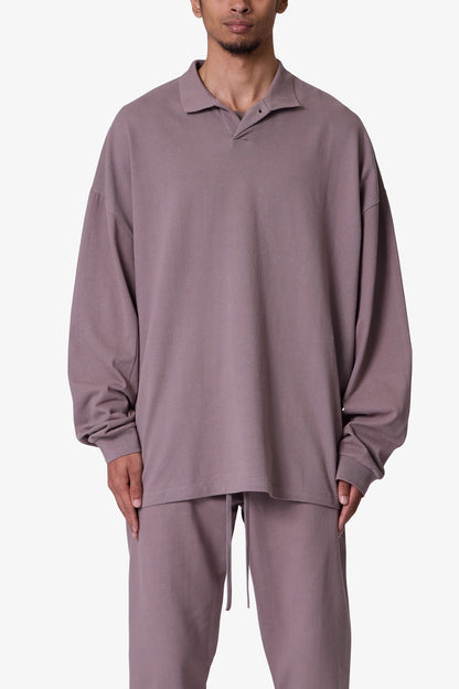 Every Day L/S Polo - Mauve