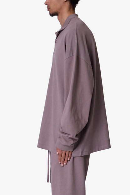 Every Day L/S Polo - Mauve