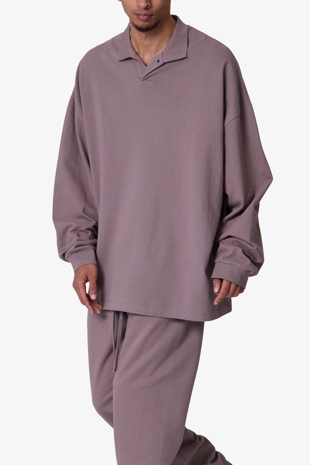 Every Day L/S Polo - Mauve