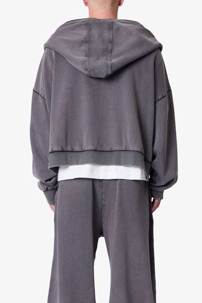 Full Zip Hoodie - Vintage Black