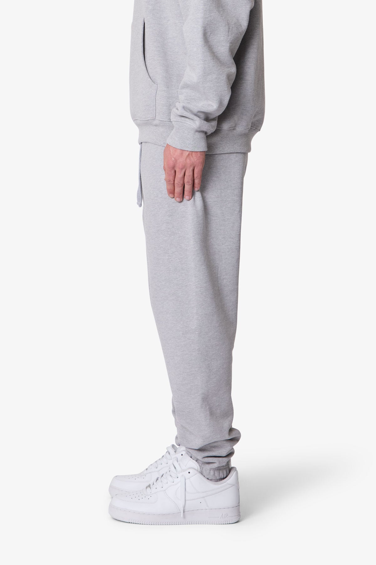 Heavy Basic Sweatpants - Marled Grey