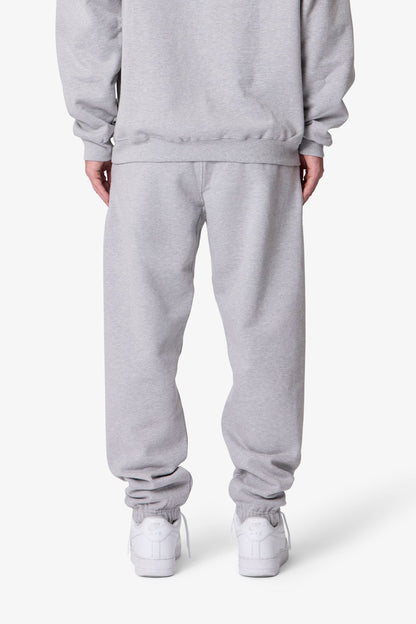 Heavy Basic Sweatpants - Marled Grey