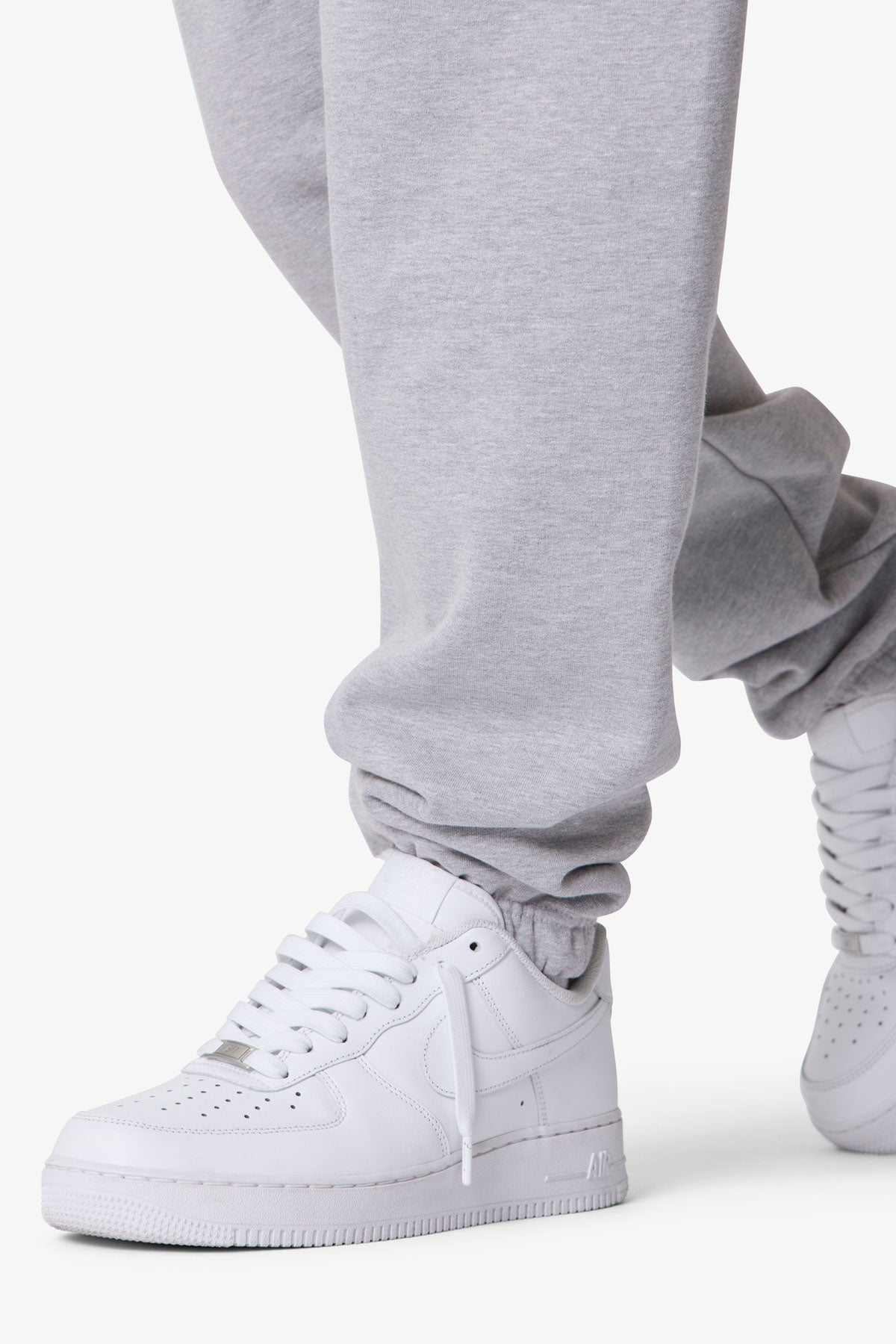 Heavy Basic Sweatpants - Marled Grey