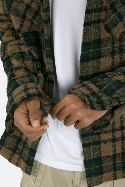 Heavyweight Woven Flannel - Green/Black
