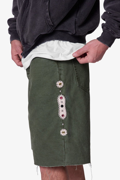 Mojave Canvas Shorts - Olive