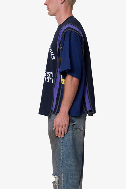 Multi Paneled Track Tee - Multi