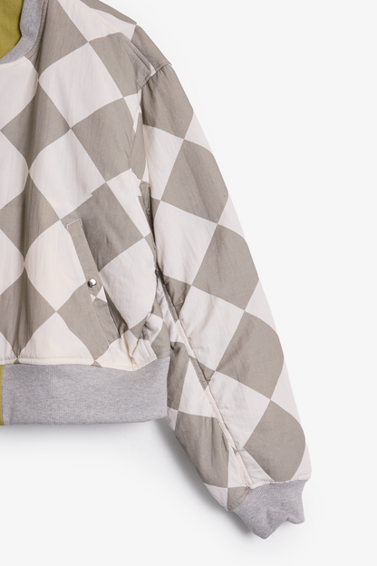 Overwashed Reversible Bomber Jacket - Olive