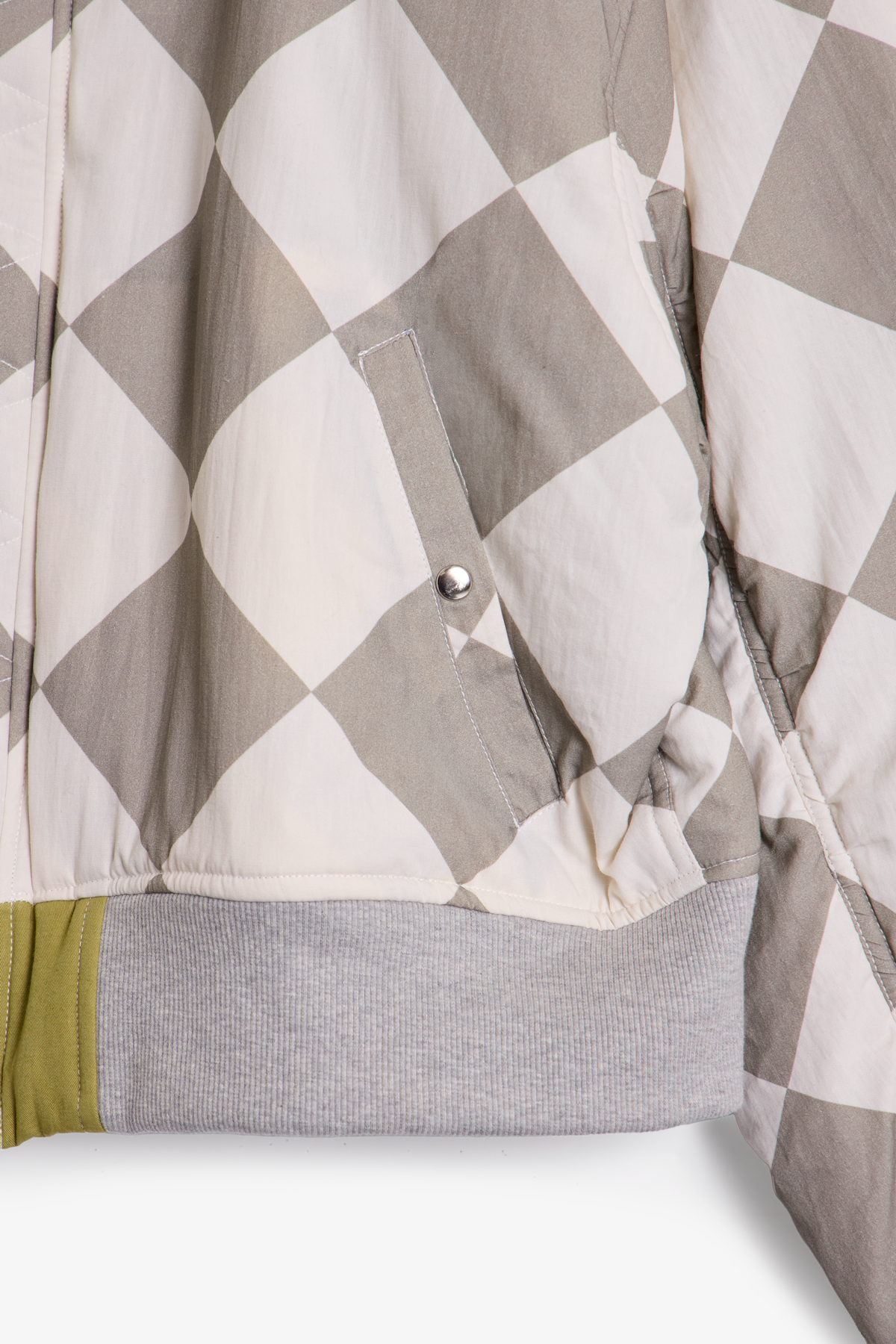 Overwashed Reversible Bomber Jacket - Olive
