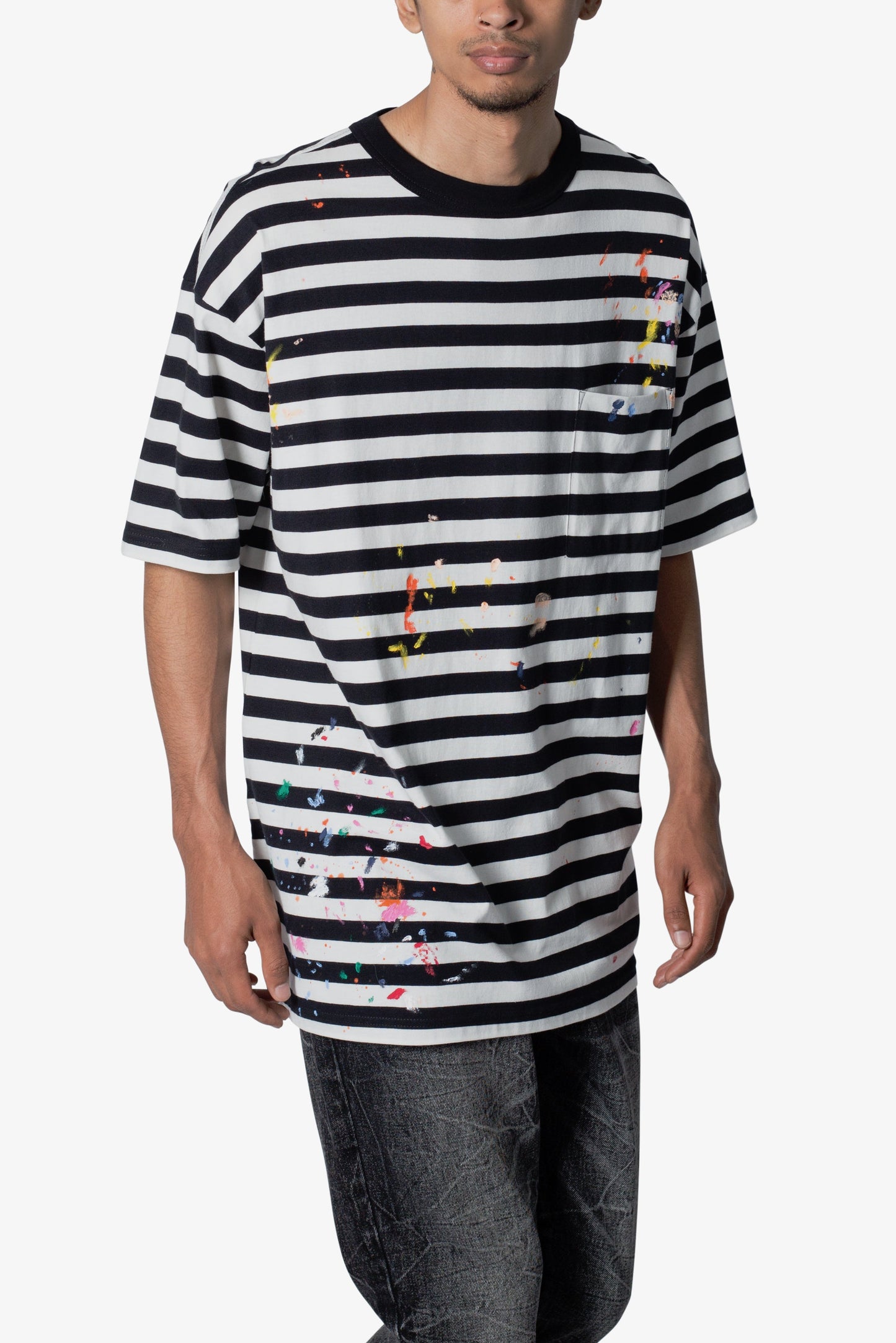 Paint Splatter Tee - Black/White