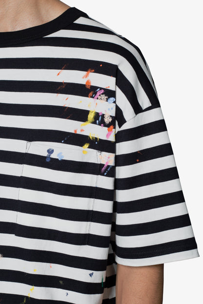 Paint Splatter Tee - Black/White
