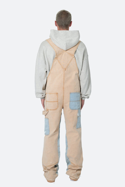 Painter Flare Overalls - Khaki