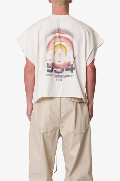 Retina Cut Off Tee - Off White