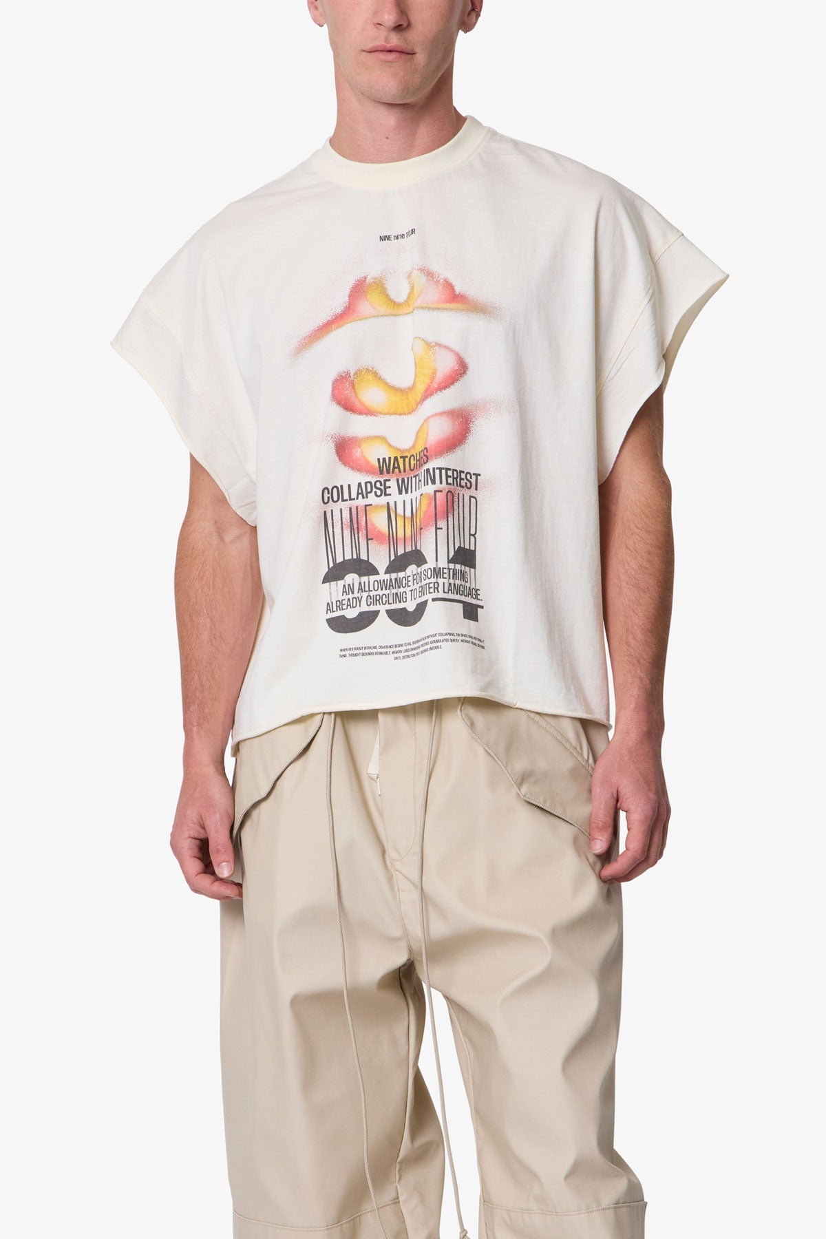 Retina Cut Off Tee - Off White