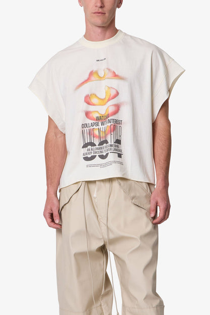 Retina Cut Off Tee - Off White